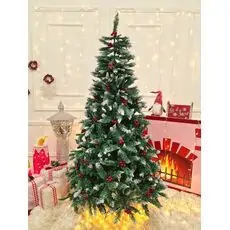Christmas Tree With Berries საახალწლო ნაძვის ხე დათოვლილი ბოლოებით და კენკრით 180 სმ (OT2074)