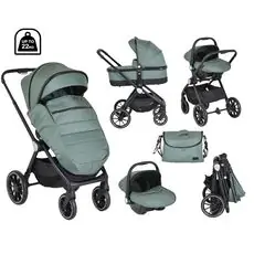 Cangaroo 4 in1 Christiano Green - საბავშვო ეტლის კომპლექტი