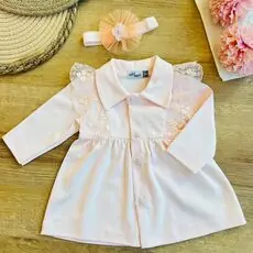 Miniborn Flower Button Dress - საბავშვო კაბა