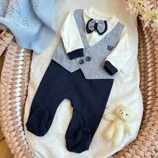 Miniborn Little Gentleman Romper - საბავშვო რომპერი