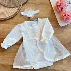 Miniborn Lace Flower Dress - საბავშვო კაბა