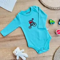 Maibella Bodysuit Bike Blue ჩვილის ბოდე