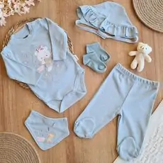 Bicycle Bear Set - ჩვილის სამოსის ნაკრები