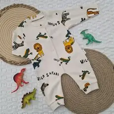 Wild Safari Romper  - ჩვილის რომპერი