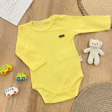 Cutie Bodysuit Light Yellow -  ჩვილის ბოდე