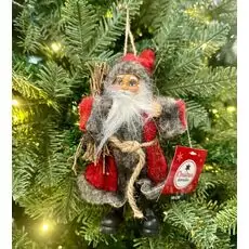 Christmas Decoration Santa 18 CM საახალწლო დეკორაცია სანტა