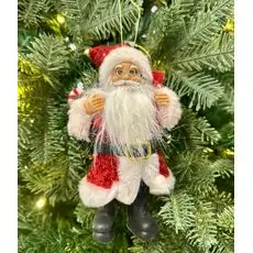 Christmas Decoration Santa 18 CM საახალწლო დეკორაცია სანტა