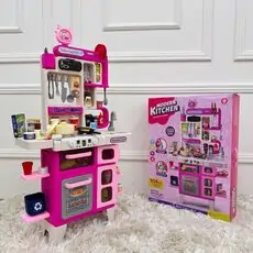 Kitchen Set With Accessories Pink  -  ფუნქციური სათამაშო სამზარეულო