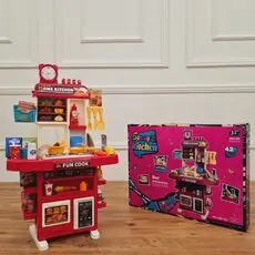 Play At Home Kitchen Set - ფუნქციური სათამაშო სამზარეულო
