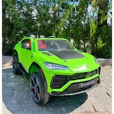 Lamborghini Electric Car Green - ელექტრო მანქანა კაუჩუკის საბურავებით