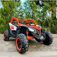 RC Racing Super Car Orange - ელექტრო მანქანა კაუჩუკის საბურავებით