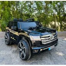 Electric Jeep Toyota Painted Black - ელექტრო მანქანა კაუჩუკის საბურავებით