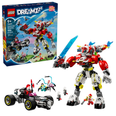 LEGO Dreamzz 71497 Cooper's Tiger Mech & Zero's Hot Rod Car