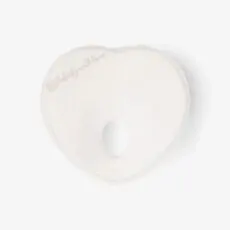 KikkaBoo Memory Foam Ergonomic Pillow Heart Airknit White ერგონომიული ბალიში ახალშობილისთვის
