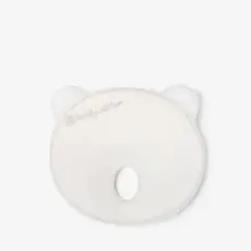 KikkaBoo Memory Foam Ergonomic Pillow Bear Airknit White ერგონომიული ბალიში ახალშობილისთვის