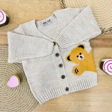 Funny Bear Knitted Jacket - საბავშვო ნაქსოვი მოსაცმელი