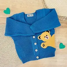 Funny Bear Knitted Jacket - საბავშვო ნაქსოვი მოსაცმელი