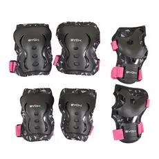 Byox Children protectors Dazzle pink M (25-50kgs) - სამკლაური (მუხლების და ხელების დამცავი)