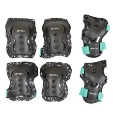Byox Children protectors Dazzle turquise M (25-50kgs) - სამკლაური (მუხლების და ხელების დამცავი)