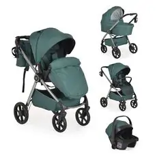 Cangaroo Baby Stroller 4 in 1 Unique Pine Green - ეტლის კომპლექტი