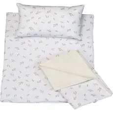 Pique Blanket Set 3 Piece Muslin Set Brown ახალშობილის თეთრეული