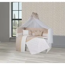 Nature Sleeping Set for cribs Brown ახალშობილის საწოლის თეთრეული