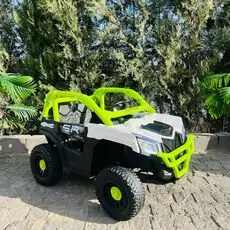 Off-Road Jeep Car Green - ელექტრო მანქანა