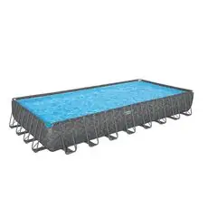 Bestway 561KJ Rectangular Pool Set With Filter And Ladder - კარკასული აუზი ქვიშის ფილტრით და კიბით