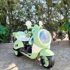 Cute Space Motorcycle Light Green - ელექტრო მოტოციკლი