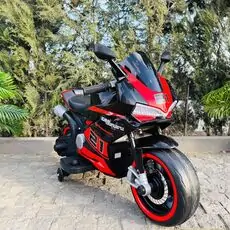 Sport Moto Black With Light Wheel - ელექტრო მოტოციკლი მანათობელი საბურავებით