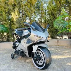 Super Motorcycle Painting Grey With Light Wheel - ელექტრო მოტოციკლი