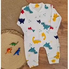 Funny Dino Romper  - ჩვილის რომპერი
