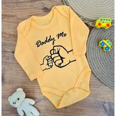 Daddy Me Bodysuit Yellow -  ჩვილის ბოდე
