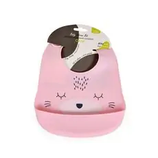 Cangaroo Baby Bib Oscar Pink - საბავშვო წინსაფარი