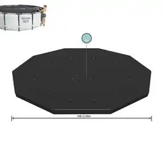Bestway 58036 Round Pool Cover - კარკასული აუზის გადასაფარებელი ტენტი