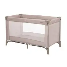 KikkaBoo Matea Beige 1 level  ერთ დონიანი საწოლ-მანეჟი