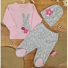Cute Rabbit 3 In 1 Set - ჩვილის სამოსის ნაკრები