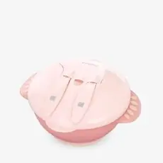 KikkaBoo Bowl 4in1 Feed-me-up Pink ჩვილის თასი აქსესუარებით