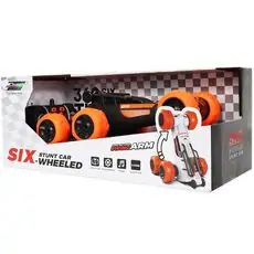 Remote Control Stunt Car Six Wheeled - სათამაშო მანქანა დისტანციური მართვით