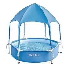 Intex 28209NP Canopy Metal Frame Pool - კარკასული აუზი მზისგან დამცავით