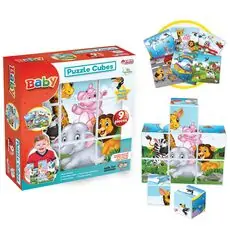 Dede Puzzle Cubes 9 Pcs - საბავშვო სათამაშო ფაზლი-კუბიკები