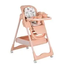 Moni High Chair With Gift Surprise Pink - საკვები სკამ-მაგიდა + საჩუქრით