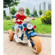 Vintage Harley Motorcycle Blue - ელექტრო მოტოციკლი
