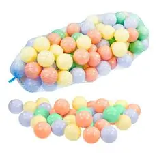 Mochtoys Playballs 100 Pcs 6cm In Net - ფერადი ბურთების ნაკრები