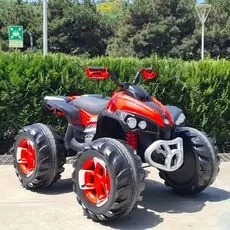 Beach Buggy ATV Red - ელექტრო კვადროციკლი კაუჩუკის საბურავებით