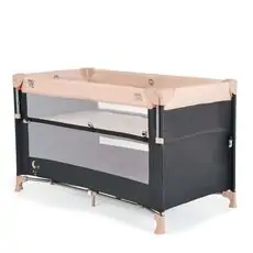 Cangaroo Folding Cot Next Level Beige - საბავშვო ორ დონიანი საწოლ-მანეჟი