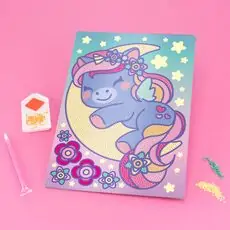 Sleepy Unicorn Diamond Kawaii - თვლებით ხატვა