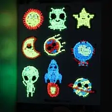 Diamantiny deco stickers fluo - საბავშვო სტიკერების გასაკეთებელი ნაკრები