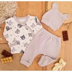 Little Bear 3 In 1 Set - ჩვილის სამოსის ნაკრები