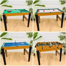 Tabletop Games 4 In 1 Football/Tennis/Hockey/Billiards- სამაგიდო ფეხბურთი/ტენისი/ჰოკეი/ბილიარდი